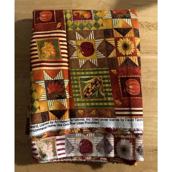 OOP Gorgeous Fall Fabric Vicky Howard David Textiles Sawtooth Star 2 Yards - Picture 3 of 6